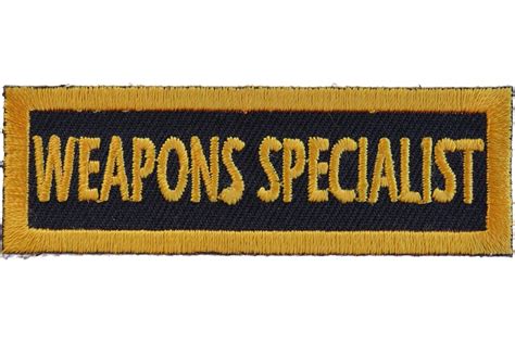 Weapons Specialist Patch Ranks Titles Nicknames Thecheapplace