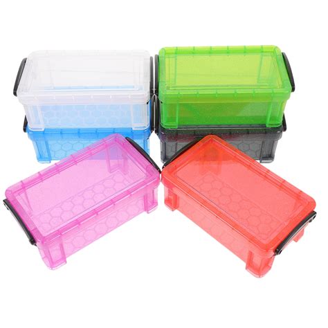 6Pcs Mini Containers with Lids Plastic Container Mini Plastic ...