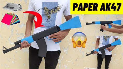 Origami Gun How To Make A Paper AK47 Gun Weapons DIY Paper Ak47