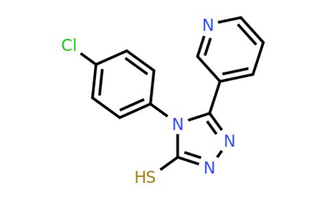 CAS 127055 60 1 4 4 Chlorophenyl 5 Pyridin 3 Yl 4H 1 2 4 Triazole