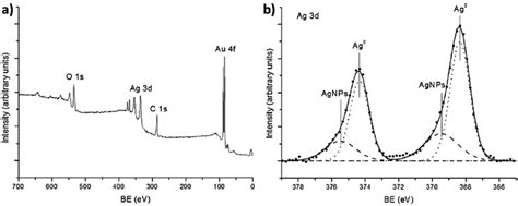 X Ray Photoelectron Spectroscopy Xps Measurement Of Agnps