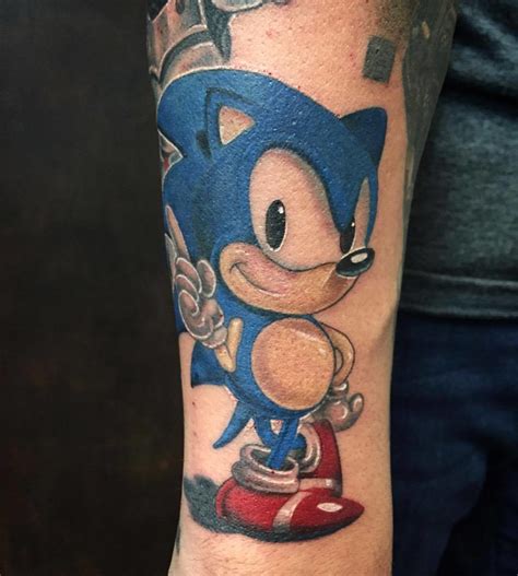 Sonic The Hedgehog Tattoo In Color Sonic The Hedgehog Tatt Flickr