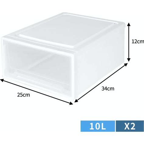 Traderight Group Plastic Storage Drawers Stackable Containers Box