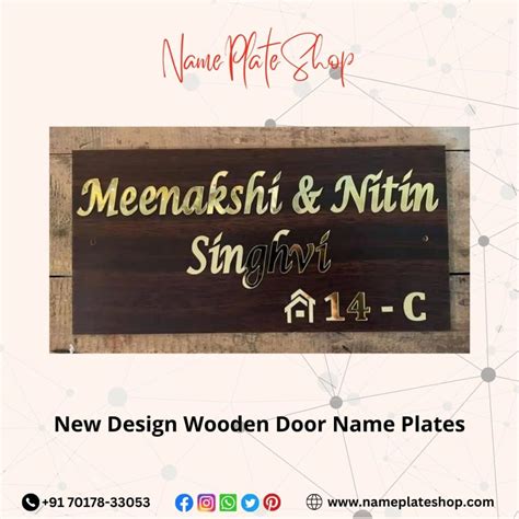 New Design Wooden Door Name Plates Elevate Your Entryway