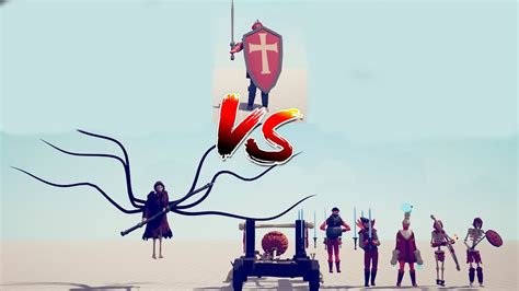 Spooky Team Vs 30 Knights Totally Accurate Battle Simulator Tabs