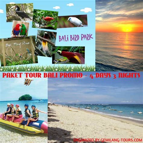 PAKET TOUR BALI PROMO 4 DAYS 3 NIGHTS Gemilang Tours