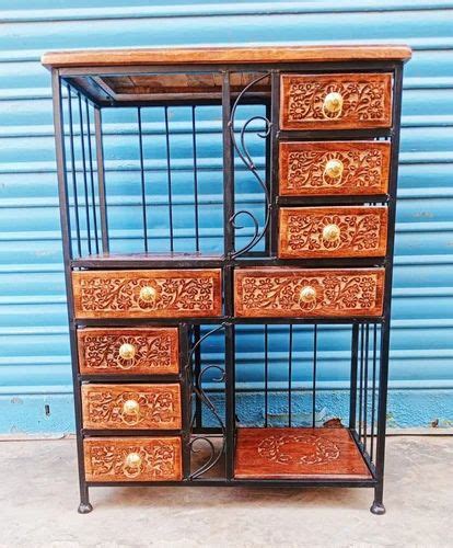 2 Shelves Wrought Iron And Wooden Racks Standard At Rs 5600 In Saharanpur