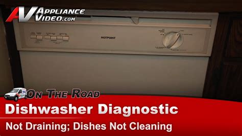 Hotpoint Dishwasher Repair Not Draining Dishes Not Cleaning Drain Hose Youtube