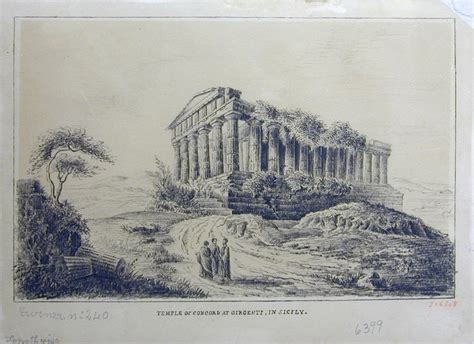 Templo De La Concordia En Agrigento Sicilia Italia Museo De La