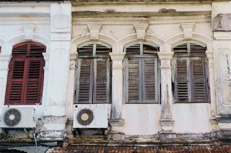 Phuket Old Town with Building Sino Portuguese Architecture at Phuket Old Town Area Phuket ...