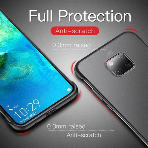 เคสสำหรบหวเหวย Mate 20 Pro X ULTRA บาง Frameless ฝาครอบชดดานกลบ