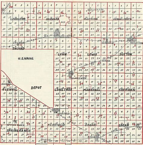 Sutton Nebraska Museum: 1930-1931 Clay County Rural School Map