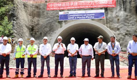 Cusco Supervisan avances de la construcción del túnel Machu Picchu