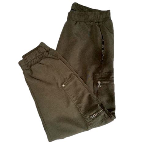 Zara Pants And Jumpsuits Zara Cargo Joggers Dress Pants Large Olive Green Poshmark