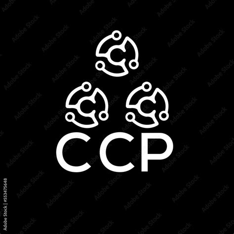 CCP letter logo. CCP best black background vector image. CCP Monogram ...