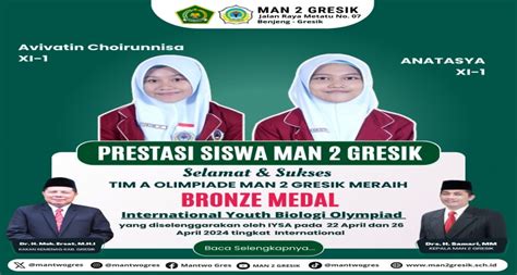 Prestasi Gemilang Tim A Olimpiade Man Gresik Raih Medali Perunggu Di