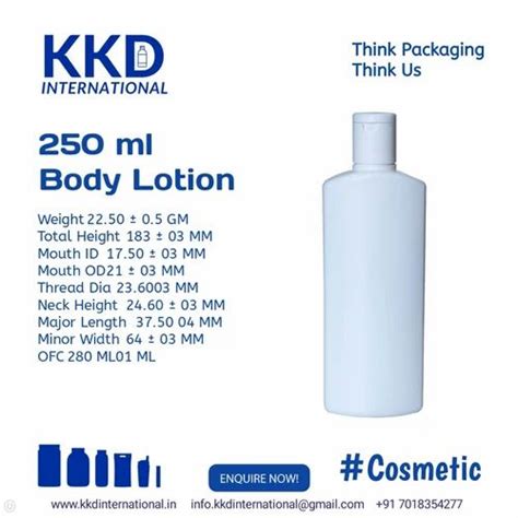 White 250 Ml Hdpe Lotion Bottle At Best Price In Paonta Sahib ID