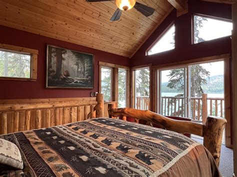 Adorable 1 Bedroom Log Cabin on Ashley Lake | Private Boat Slip ...