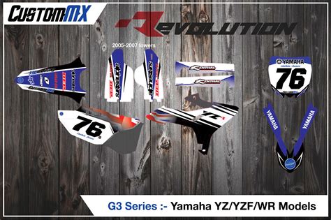 Yamaha Graphics Kit Fit Yz Yzf Wr Wrf All Restyle