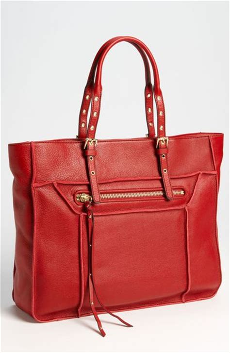 Steven By Steve Madden France Calf Skin Leather Tote In Red Paprika