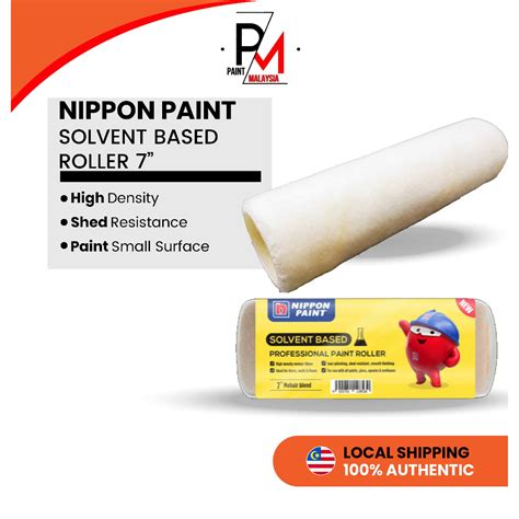 NIPPON PAINT Refill Roller 7 Inch Mohair Blend Roller Refill Solvent