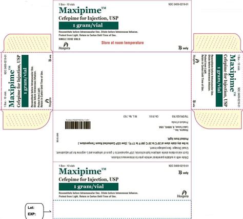 Cefepime labels and packages - wikidoc