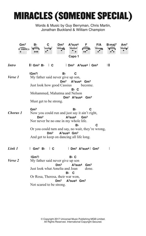 Miracles Someone Special Feat Big Sean By Coldplay Sheet Music For