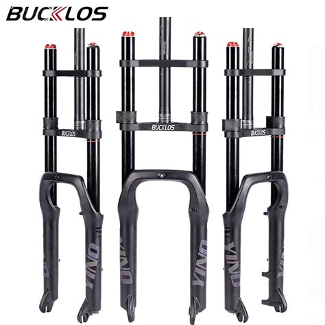 BUCKLOS horquilla gruesa para bicicleta de montaña suspensión de doble