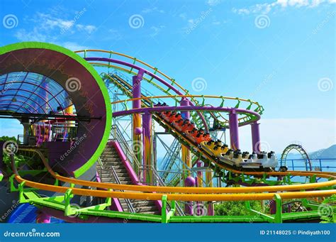 Roller Coaster Stock Image Image Of Attraction Kong 21148025