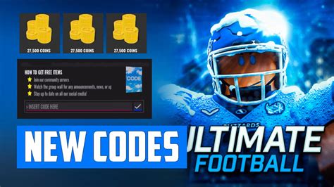 New All Working Codes For Ultimate Football Roblox Ultimate Football