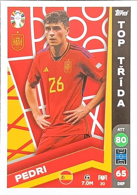 Lidl Match Attax 30 Pedri Euro 2024 Aukro