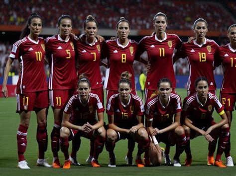 Premium AI Image | Victory for the Spanish women's national football team