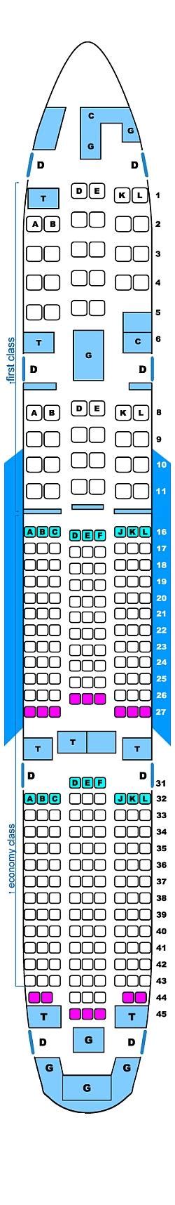 Seat Map Continental Airlines Boeing B Er Seatmaestro