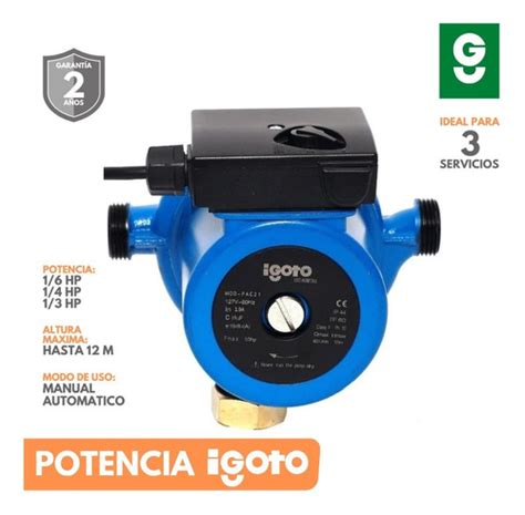 Igoto Pac21 Presurizador Automático 16 14 Y 13 Hp Envío Gratis