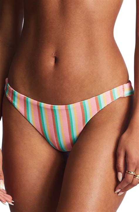 Billabong Island Glow Tanlines Tanga Bikini Bottoms In Brown Lyst