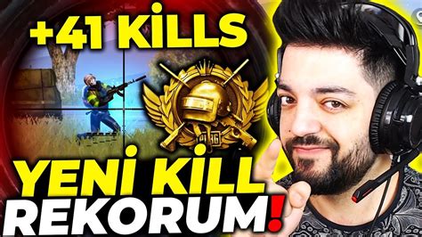 YENİ KİLL REKORUM 41 KİLLS PUBG Mobile YouTube