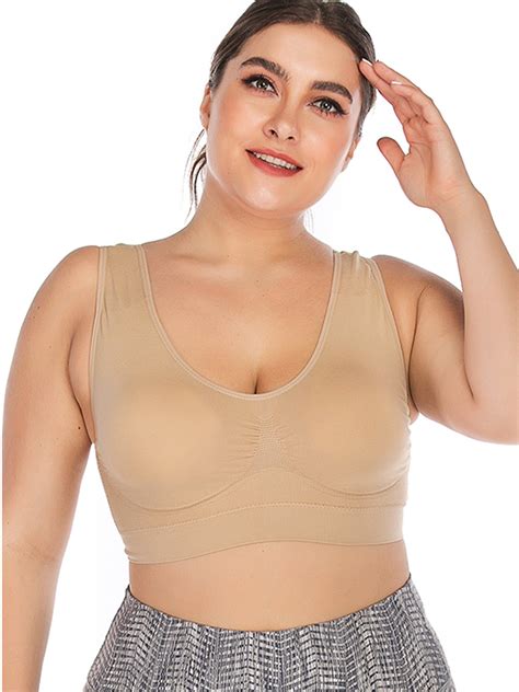 LELINTA Women S High Stretch Plus Size Medium Impact Sports Bra