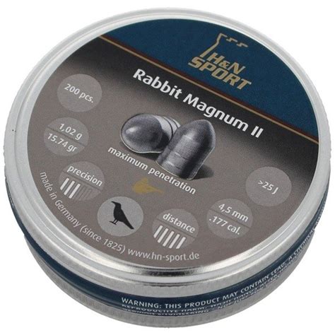 H N Airgun Pellets Rabbit Magnum Ii Mm Pcs Best Price