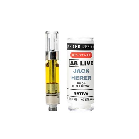 Delta 8 Vape Cartridge Jack Herer 1ml Live Resin Sativa