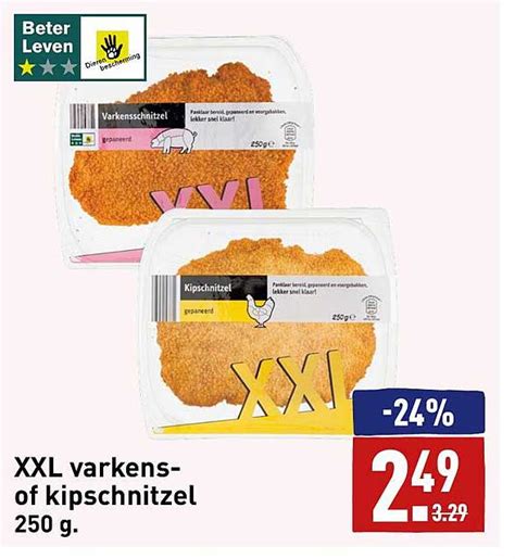 XXL Varkens Of Kipschnitzel 250 G Aanbieding Bij ALDI 1Folders Nl