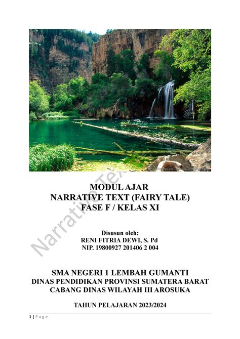 2 Fairy Tale MODUL AJAR NARRATIVE TEXT FAIRY TALE FASE F KELAS