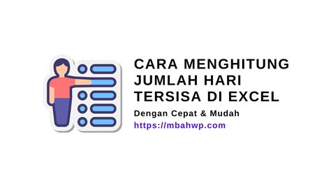 Cara Menghitung Jumlah Sisa Hari Di Excel