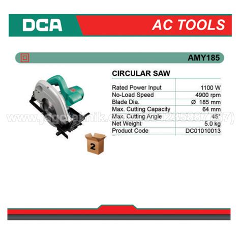 Dca Melzer Powertool Mesin Circular Saw Gergaji Potong Kayu