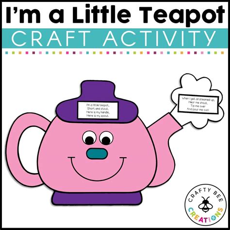 Im A Little Teapot Craft Activity Crafty Bee Creations