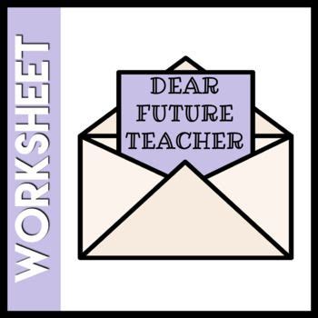 An Envelope With The Words Dear Future Teacher