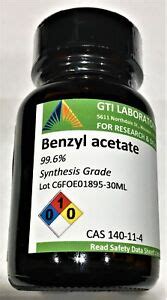 Benzyl acetate, 99.6%, Synthesis Grade, 30ml | eBay