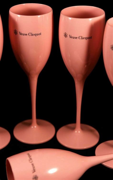 Veuve Clicquot Pink Rose Champagne Acrylic Flutes X Etsy