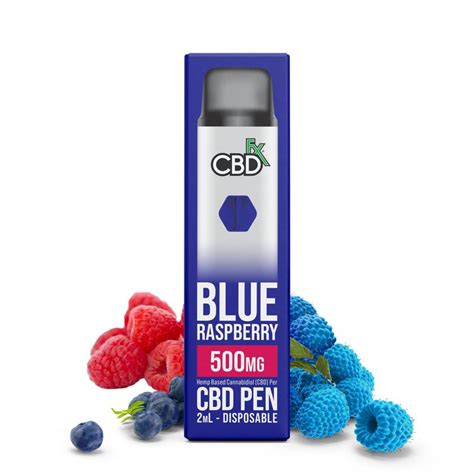 Blue Raspberry Cbd Vape Pen 500mg Cbdfx Uk