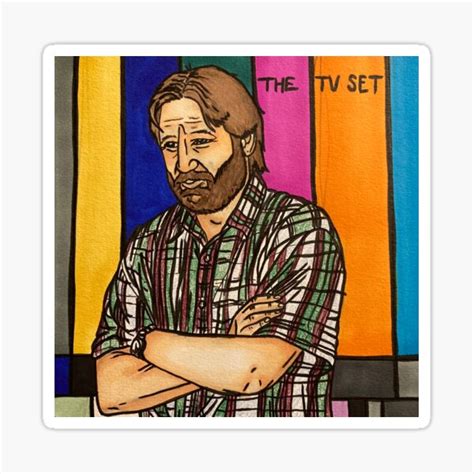 David Duchovny The Tv Set Sticker By Grungekid84 Redbubble