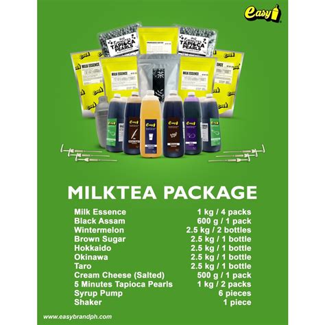 Easy Brand Milk Tea Business Package Shopee Philippines